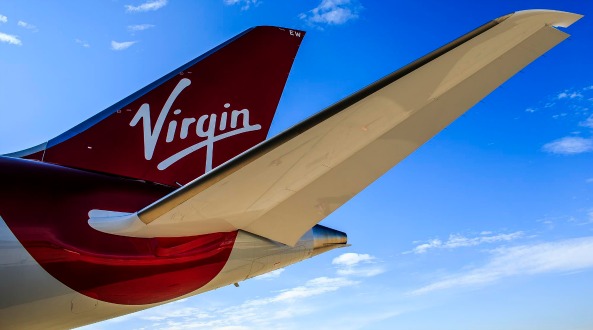 Virgin Atlantic rear of the plane