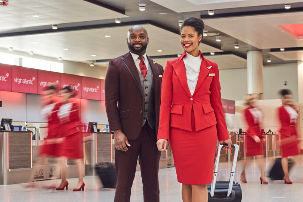 Male and female Virgin Atlantic employees