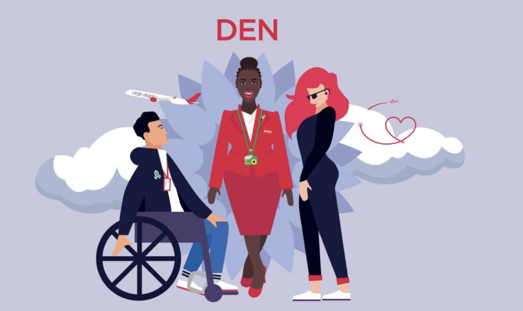Cartoon image of DEN employee network