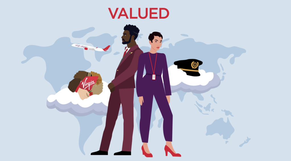Cartoon image of Valued employee network